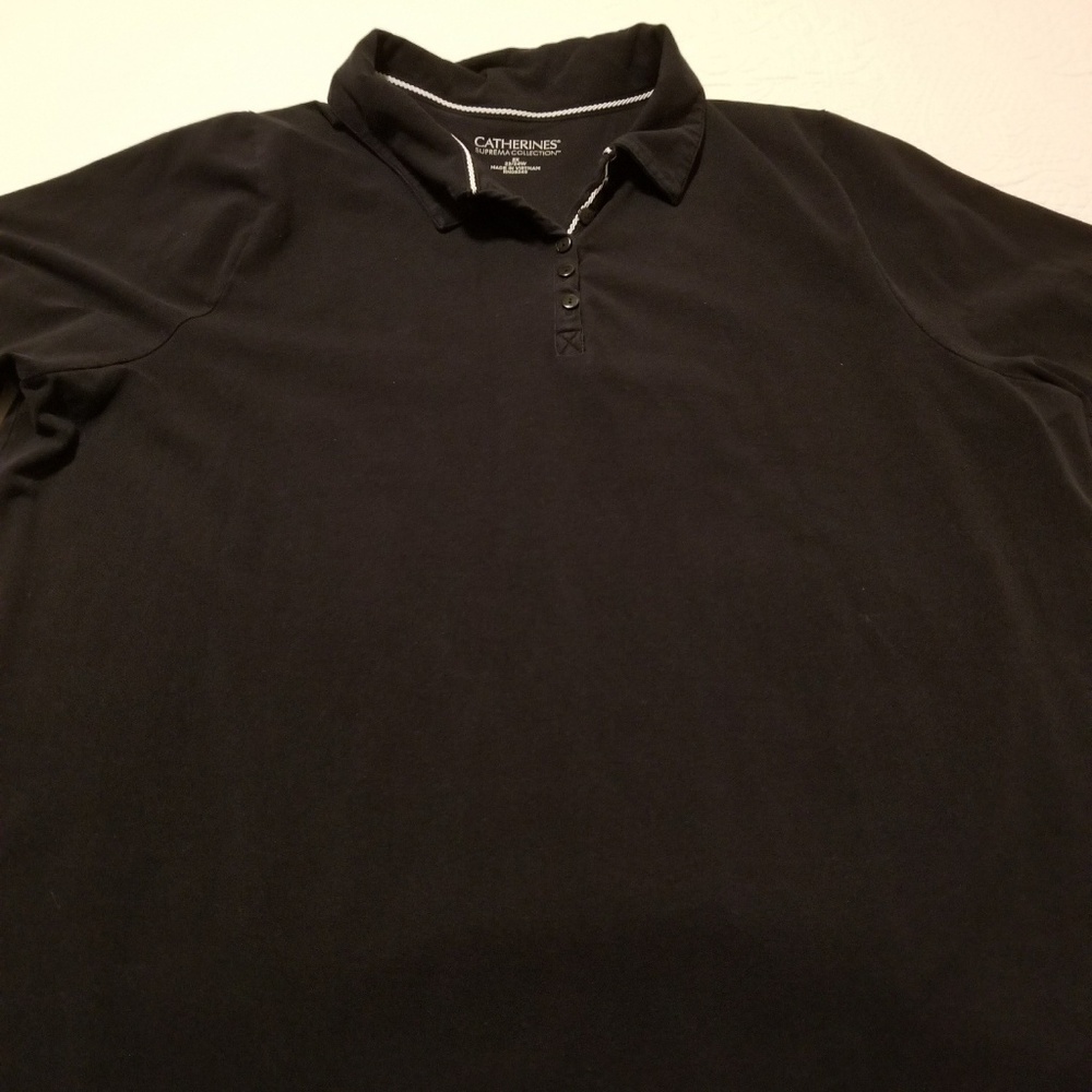 Catherines Black Button shirt
